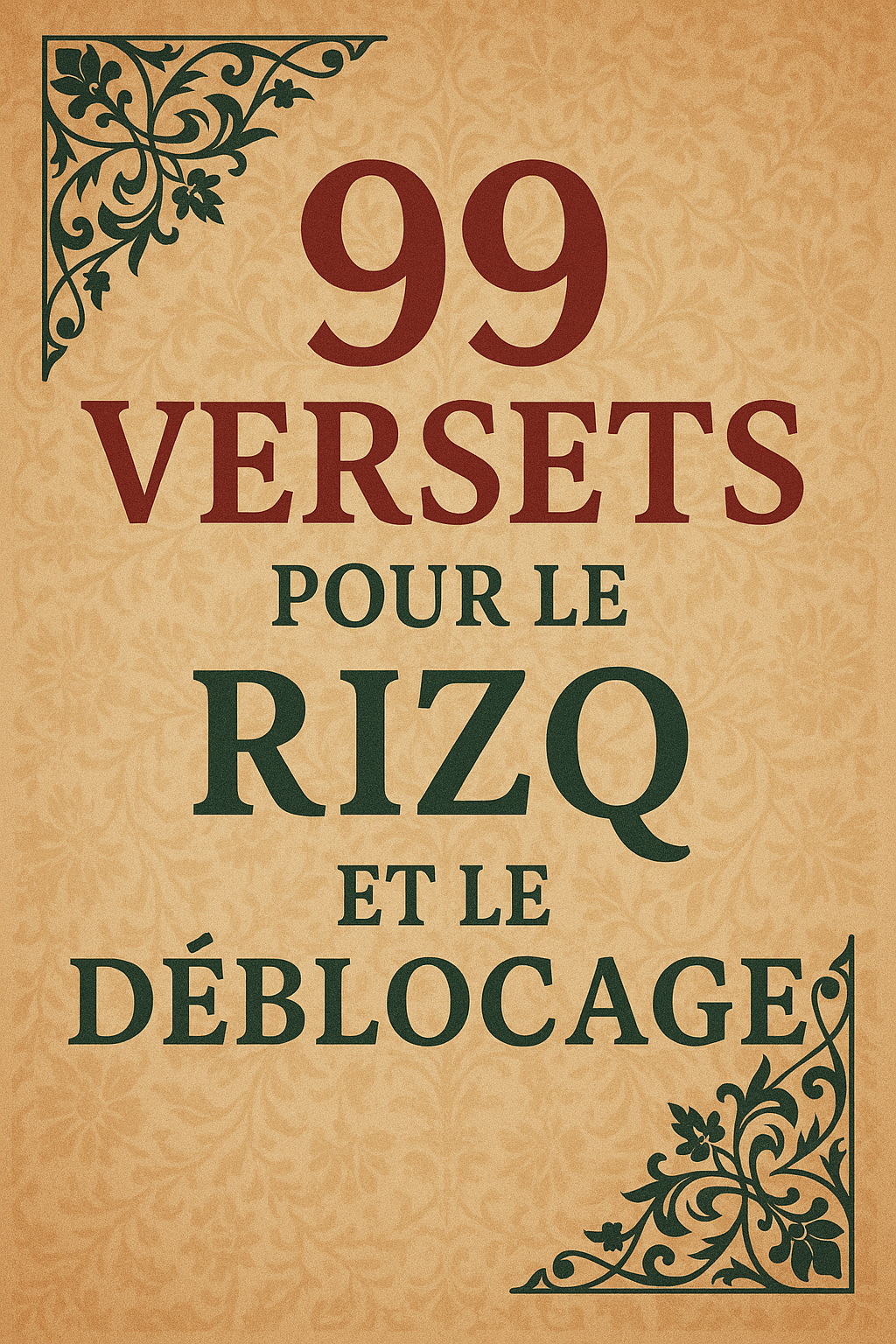Les 99 Versets pour le Rizq